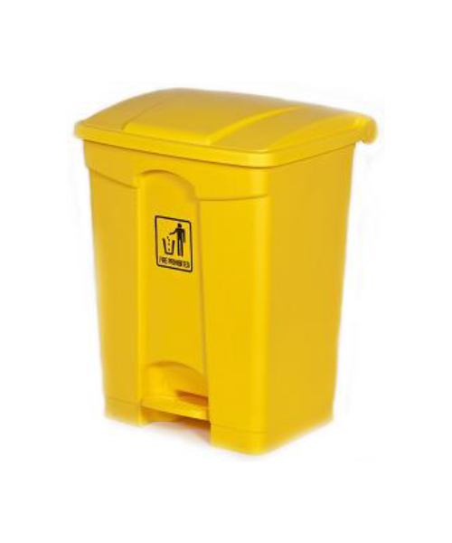 Sarı Pedallı Çöp Kovası